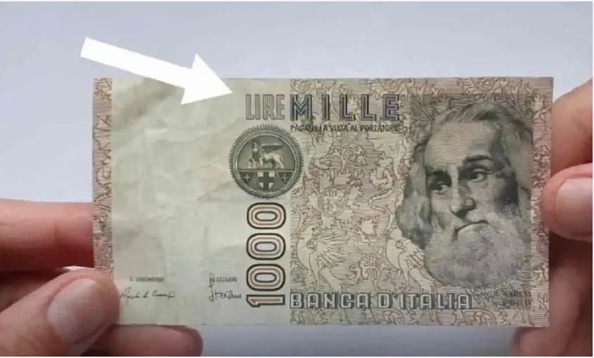 Moneta da mille lire del 1982 con l'effigie di Marco Polo.